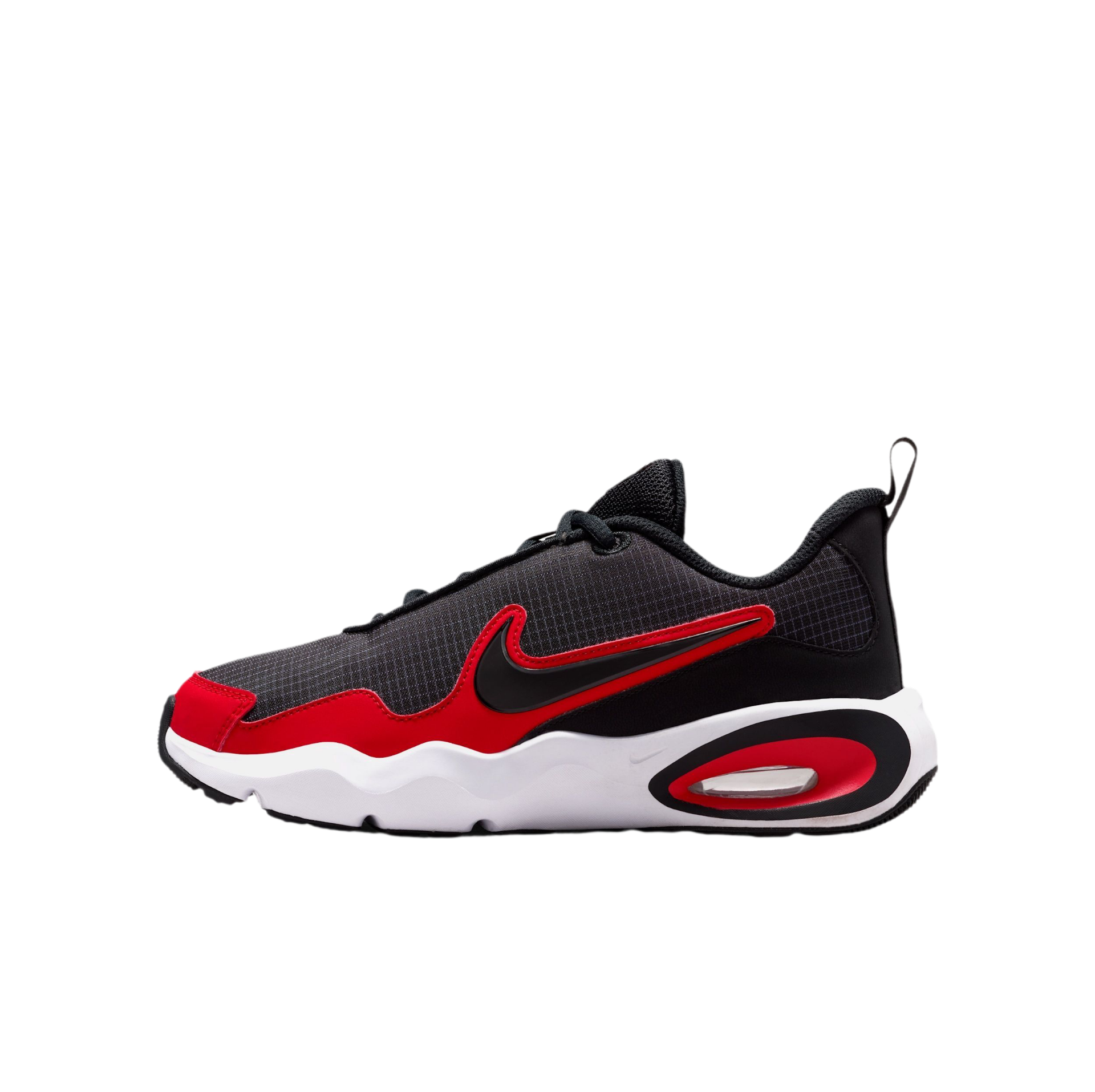 Aero Flux — black and red running sneaker